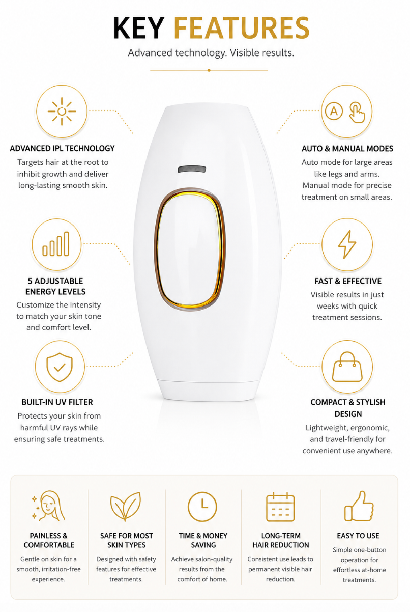Gurha SilkFree- IPL Laser hair removal machine