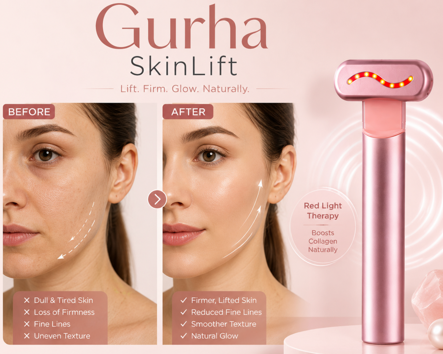 Gurha SkinLift- Micro current face lifting wand
