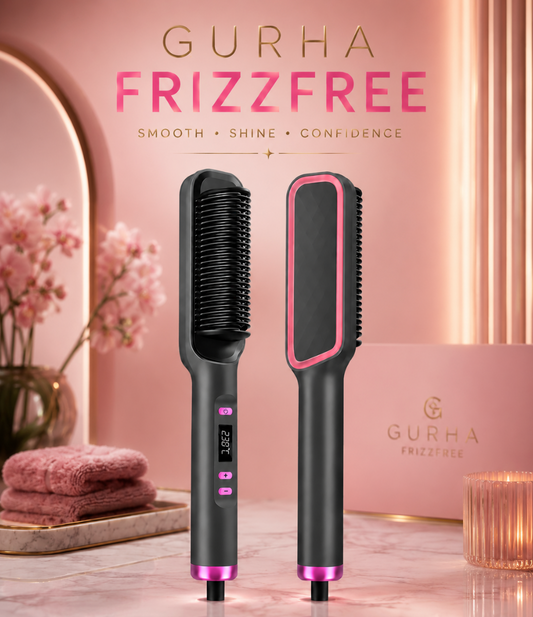 Gurha FrizzFree- Straightener brush comb